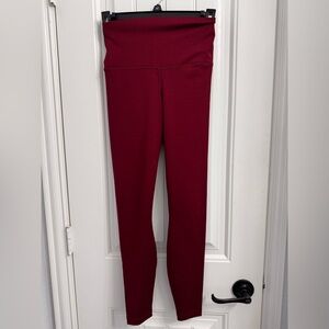 90 Degree By Reflex Maroon Leggings